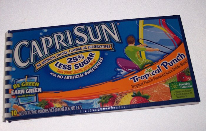 Journal Notebook Recycled Upcycled from CAPRI SUN BOX Made in USA 2010081