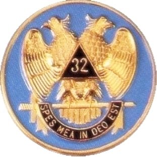 AUTO CAR BADGE EMBLEM - 32nd Degree Consistory! SCOTTISH RITE MASON FREEMASONS FREEMASON MASONS
