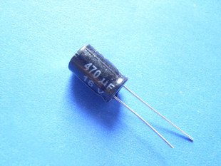 470UF 16V Electrolytic Capacitor (Item# C0105)
