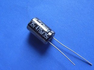 470UF 35V Electrolytic Capacitor (Item# C0113)