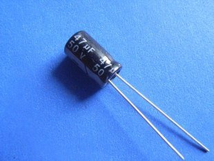 47UF 50V Electrolytic Capacitor (Item# C0114)