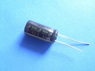 2200UF 6.3V Electrolytic Capacitor (Item# C0115)