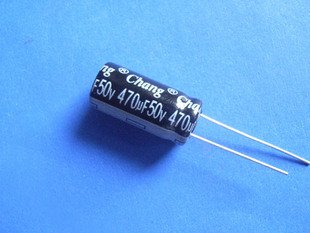 470UF 50V Electrolytic Capacitor (Item# C0120)