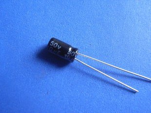 10UF 50V Electrolytic Capacitor (Item# C0122)