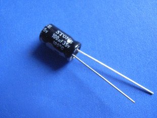 100UF 35V Electrolytic Capacitor (Item# C0124)