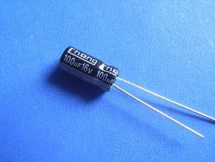 100UF 16V Electrolytic Capacitor (Item# C0135)