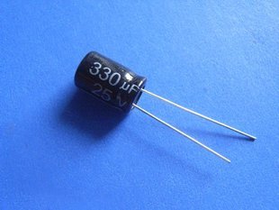 330UF 25V Electrolytic Capacitor (Item# C0136)
