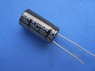 100UF 100V Electrolytic Capacitor (Item# C0141)