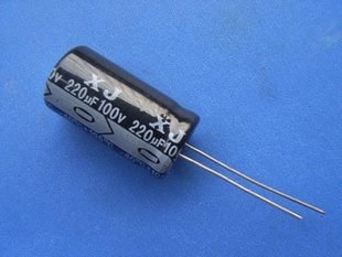 220UF 100V Electrolytic Capacitor (Item# C0143)