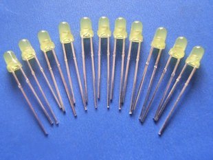 LED Yellow 3mm Normal Bright round (Item# L0001)
