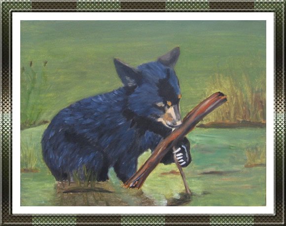 Bear Cub Painting