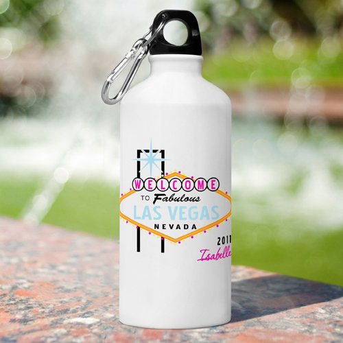 Personalized Vegas Water Bottle