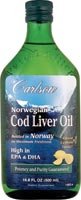 Carlson Norwegian Cod Liver Oil Lemon-16.8 fl oz