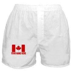 Personalized Men's Boxer Canada Flag S/ M/ L / XL