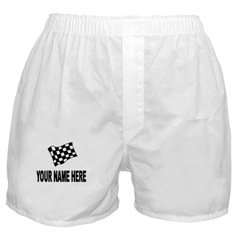 NASCAR RACING FLAG Men's White Boxer S/M/L/XL