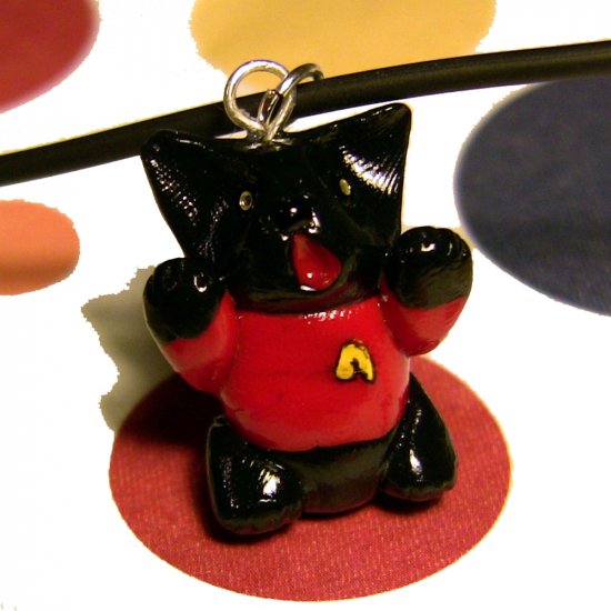 Red Shirt Kitty: Unlucky Expendable Black Sci Fi Cat