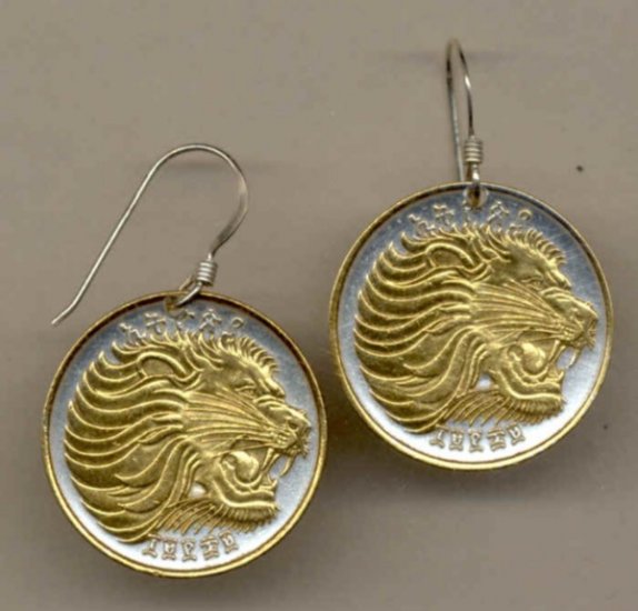 Ethiopia 10 cent Lion head (quarter size)