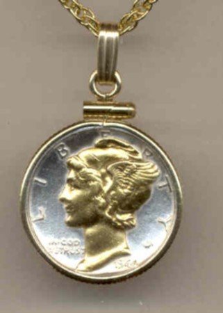 U.S. Mercury dime (minted 1916 - 1945)