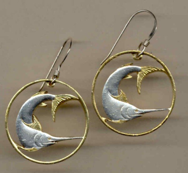 Singapore 20 cent Sword fish (quarter sizes)