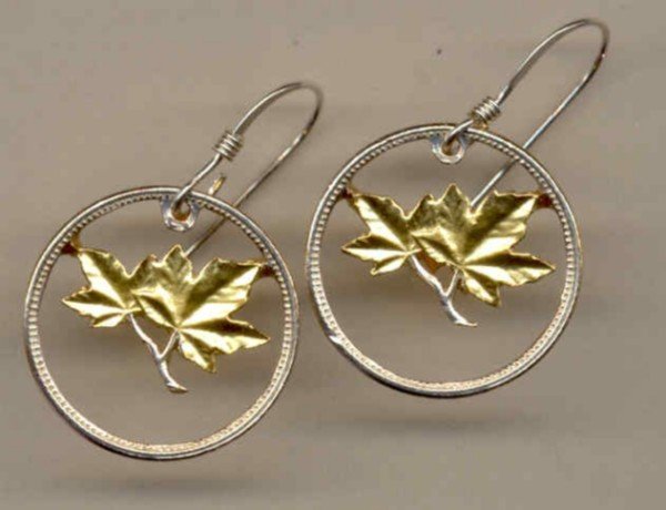 Canadian penny Maple leaf bronze