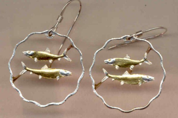 Bahamas 10 cent Bone fish (quarter size)