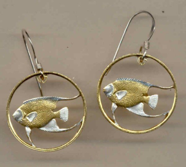 Bermuda 5 cent Angel fish (nickel size)