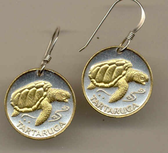 Cape Verde 1 escudos Sea Turtle (same size as a U.S. dime)
