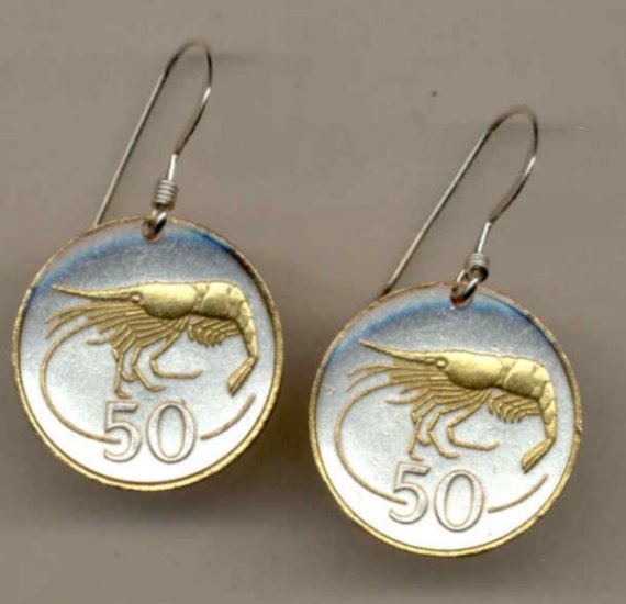 Iceland 50 aurar Shrimp (penny size)
