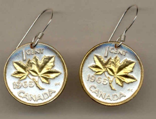 Canadian penny Maple leaf