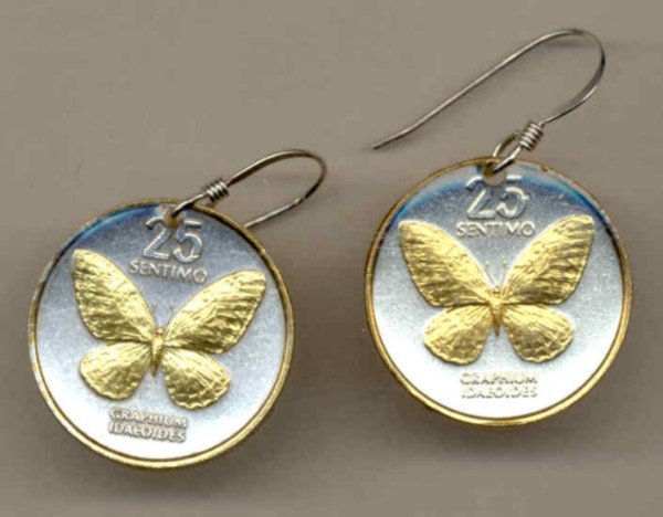 Philippines 25 sentimos Butterfly (Nickel size)