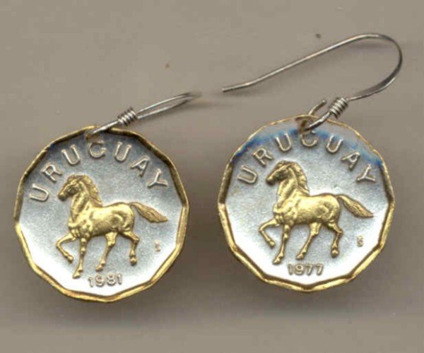 Uruguay 10 centesimal Horse (penny size)