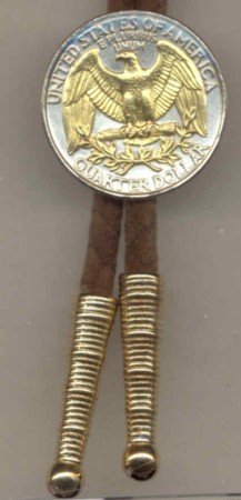 Washington quarters reverse (eagle & wreath in Gold)