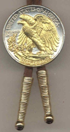 U.S. Walking Liberty Silver ½ dollar reverse (eagle & olive branch in Gold)