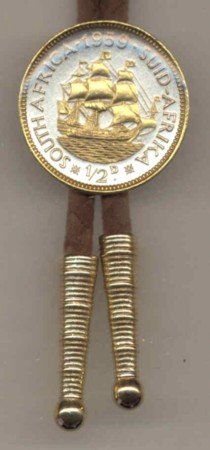 So. African ½ penny Old Sailing ship (U.S. quarter size)