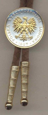 Polish 5 zlotych Eagle (quarter size)