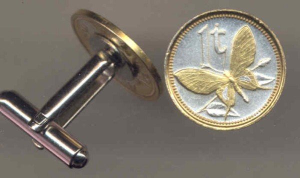 Papua New Guinea 1 toea Butterfly (Dime size)