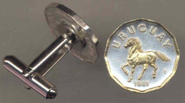 Uruguay 10 centesimal Horse (penny size)