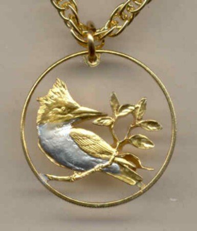 British Virgin Is. 10 cent (Kingfisher) copper - nickel (little bigger than a nickel) 1973-1984