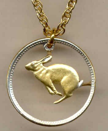 Canadian Centennial 5 cent Rabbit (nickel size)