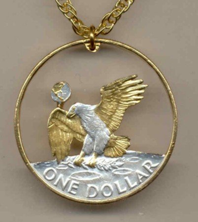 Eisenhower dollar (reverse eagle) copper - nickel 1971 - 1978