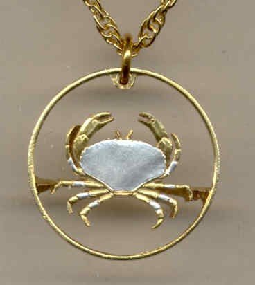 Guernsey penny Crab (U.S. nickel size)