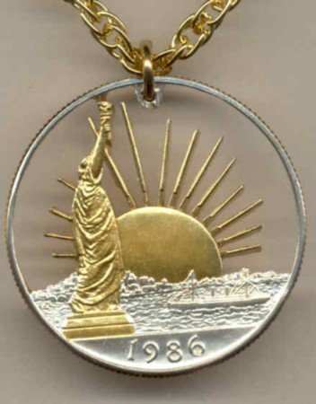 U.S. Statue of Liberty half dollar copper - nickel 1986 only