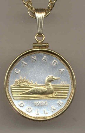 Canadian dollar Loon (S.B. Anthony dollar size)