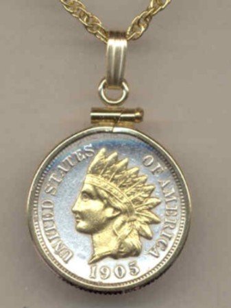 Indian head penny (minted 1859 - 1909)