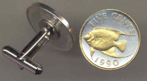 Bermuda 5 cent Angel fish (U.S. nickel size)
