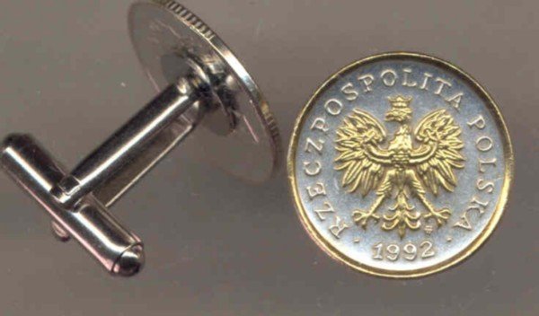 Polish 5 groszy eagle with crown (penny size)