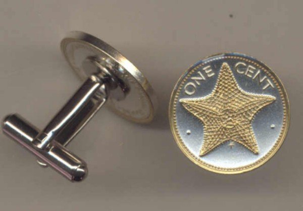 Bahamas 1 cent Star fish (same size as a U.S. penny) minted 1970 -date