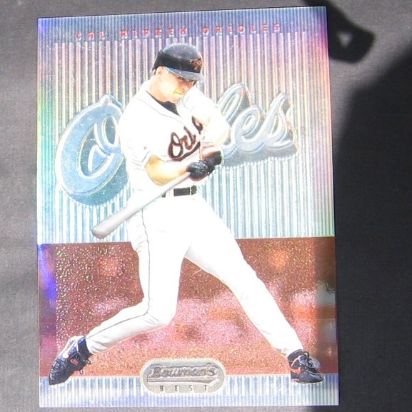 CAL RIPKEN, JR. - 1995 Bowman's Best Refractor JUMBO CARD - Baltimore Orioles