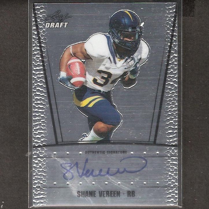 SHANE VEREEN - 2011 Leaf Draft Autograph ROOKIE - Cal Golden Bears & Patriots