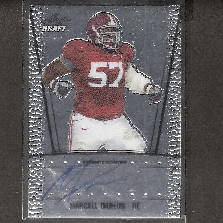 MARCELL DAREUS - 2011 Leaf Metal Draft Autograph ROOKIE - Bills & Alabama Crimson Tide